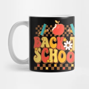 Groovy Teacher Vibes Elementary Welcome Back To School Mug
